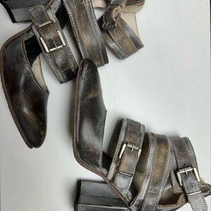 Freebird “Justice” heels. These are gray in color with weathered look.